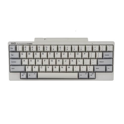 HHKB HYBRID Tastatur (Weiß / Gedruckte Tastenkappen) PD-KB800W