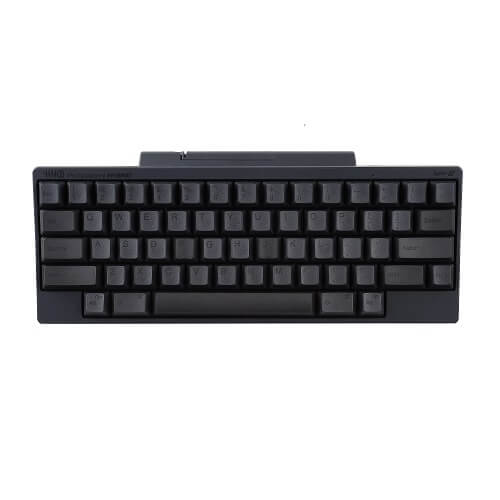 HHKB HYBRID Type-S Tastatur (Holzkohlenschwarz / Gedruckte Tastenkappen) PD-KB800BS