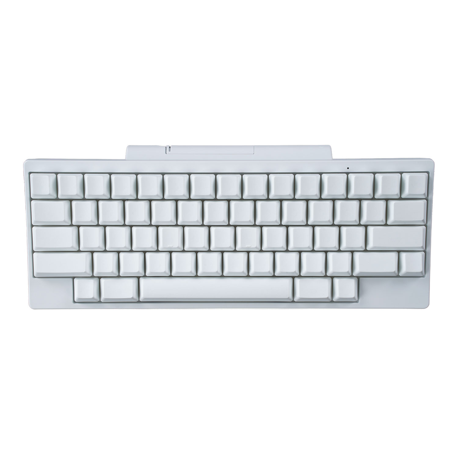 HHKB HYBRID Type-S Snow Keyboard in pure white with blank keycaps