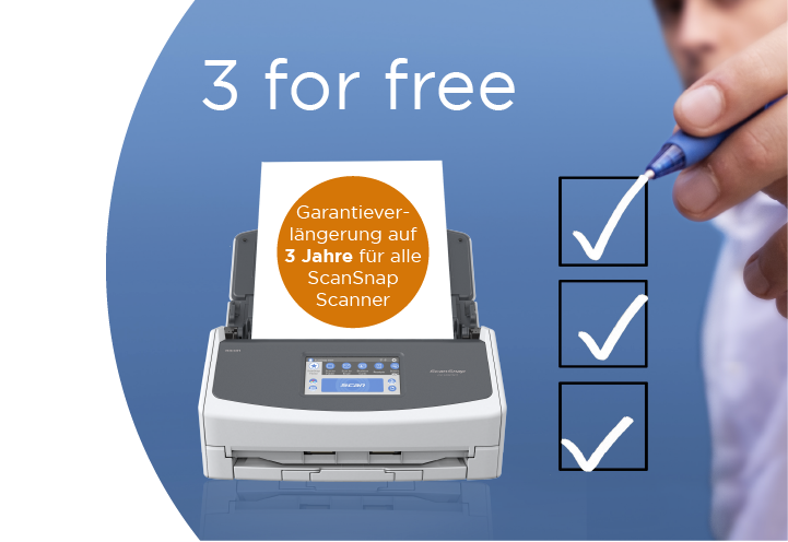 3 for free ScanSnap promotion