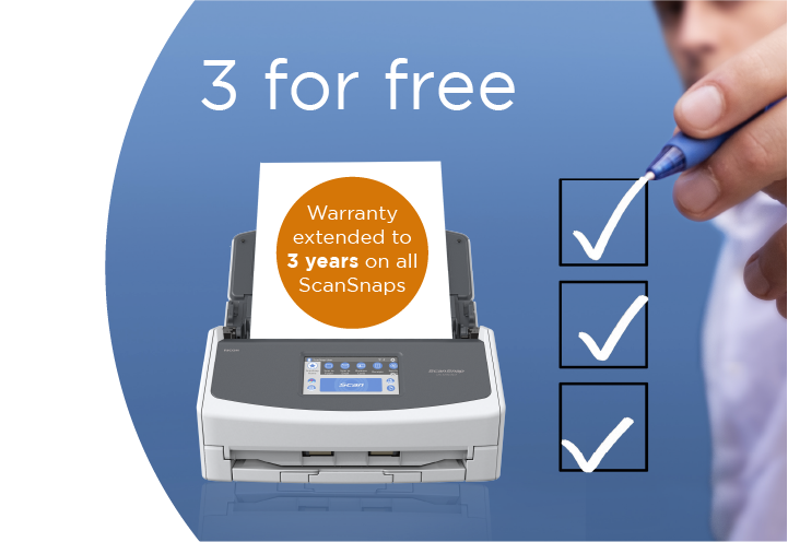 3 for free ScanSnap Promotion
