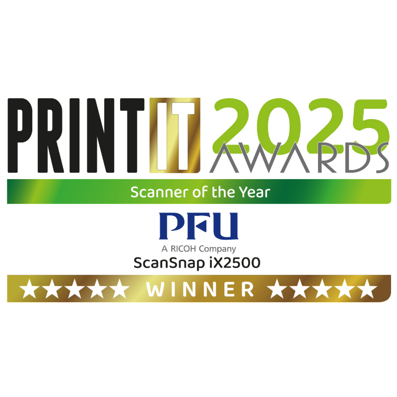 Print IT awards winner for iX2500 2025