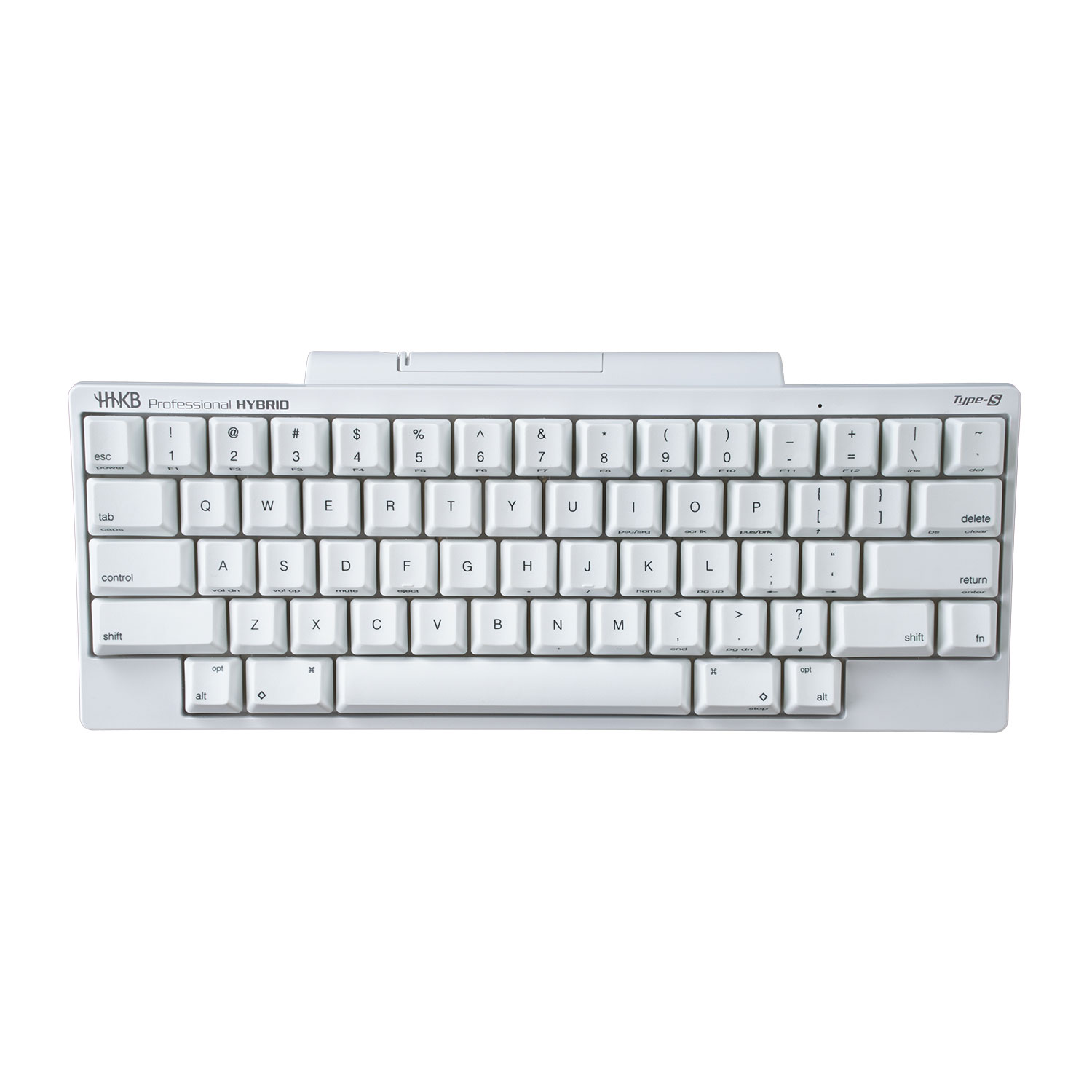 HHKB HYBRID Type-S Snow Clavier blanc avec capuchons de touches imprimés