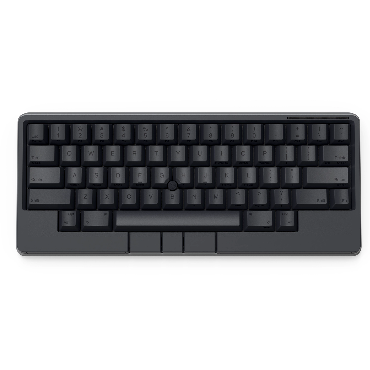 HHKB Studio keyboard in Charcoal with Printed Keycaps