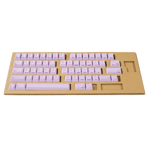 set of blank keycaps in wisteria colour for the HHKB Professional keyboard range