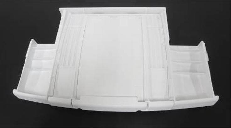 Replacement Stacker Assembly for iX1400, iX1500, iX1600. Includes Stacker Extender, Colour = White