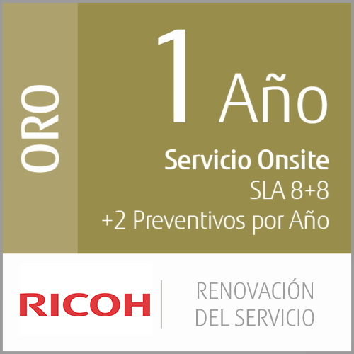 Renovación del Servicio Oro a 1 año (Producción de Volumen Bajo)