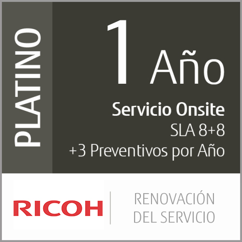 Renovación del Servicio Platino a 1 año (Producción de Volumen Bajo)