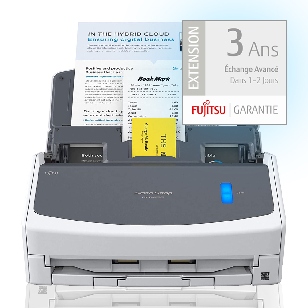 ScanSnap iX1400 avec extension de garantie de 3 ans